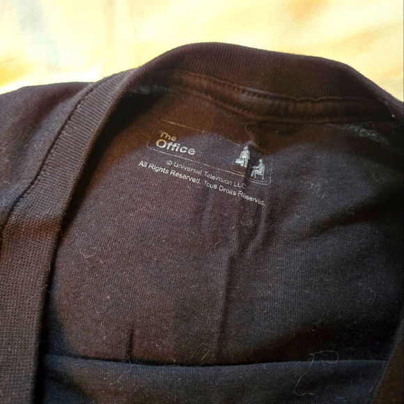 4/$26bThe Office Black Graphic T- Shirt with Michael Scott Quote Print - Picture 4 of 7